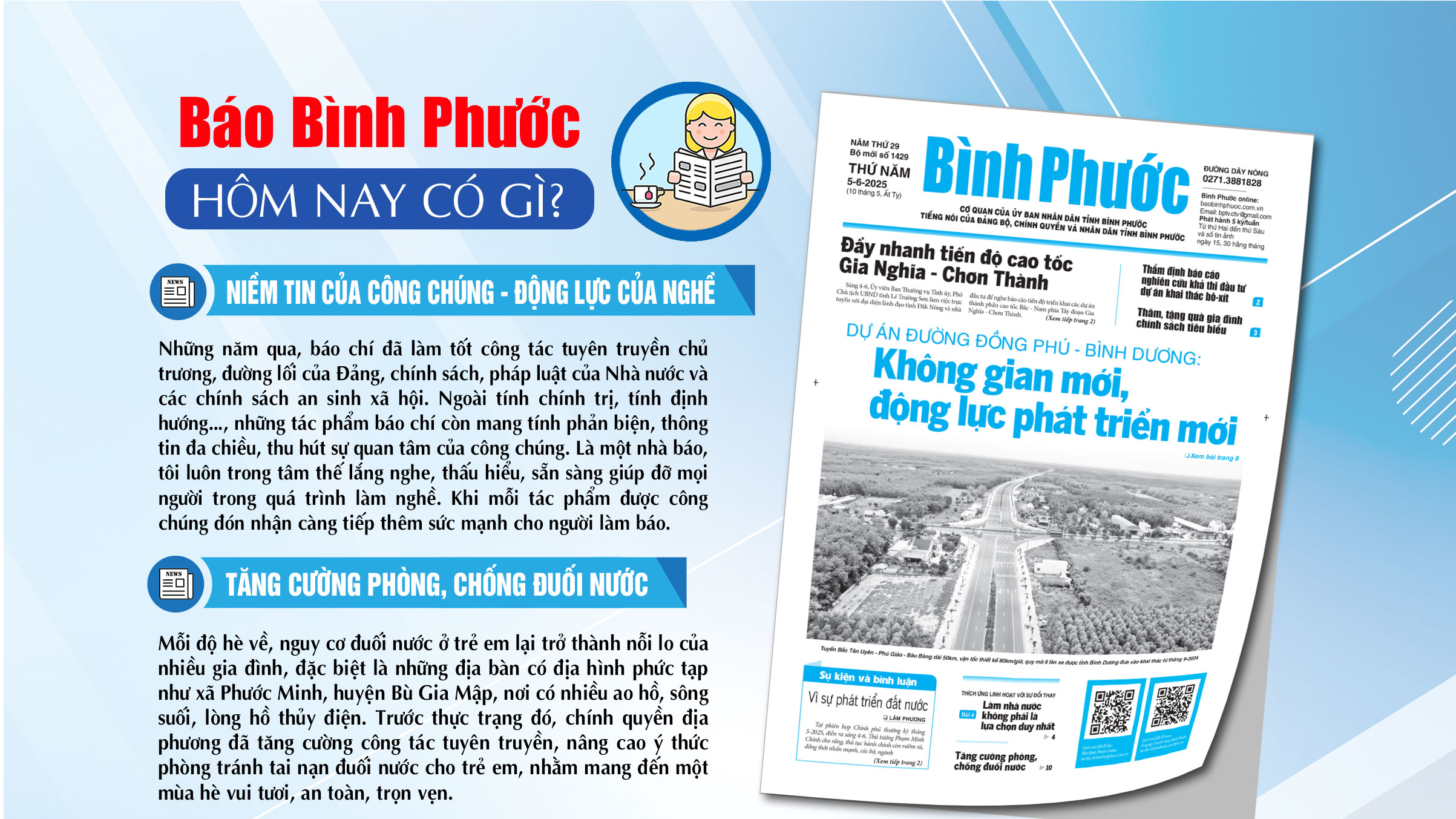 Kính mời độc giả đón đọc báo in Bình Phước hôm nay 5-6-2025