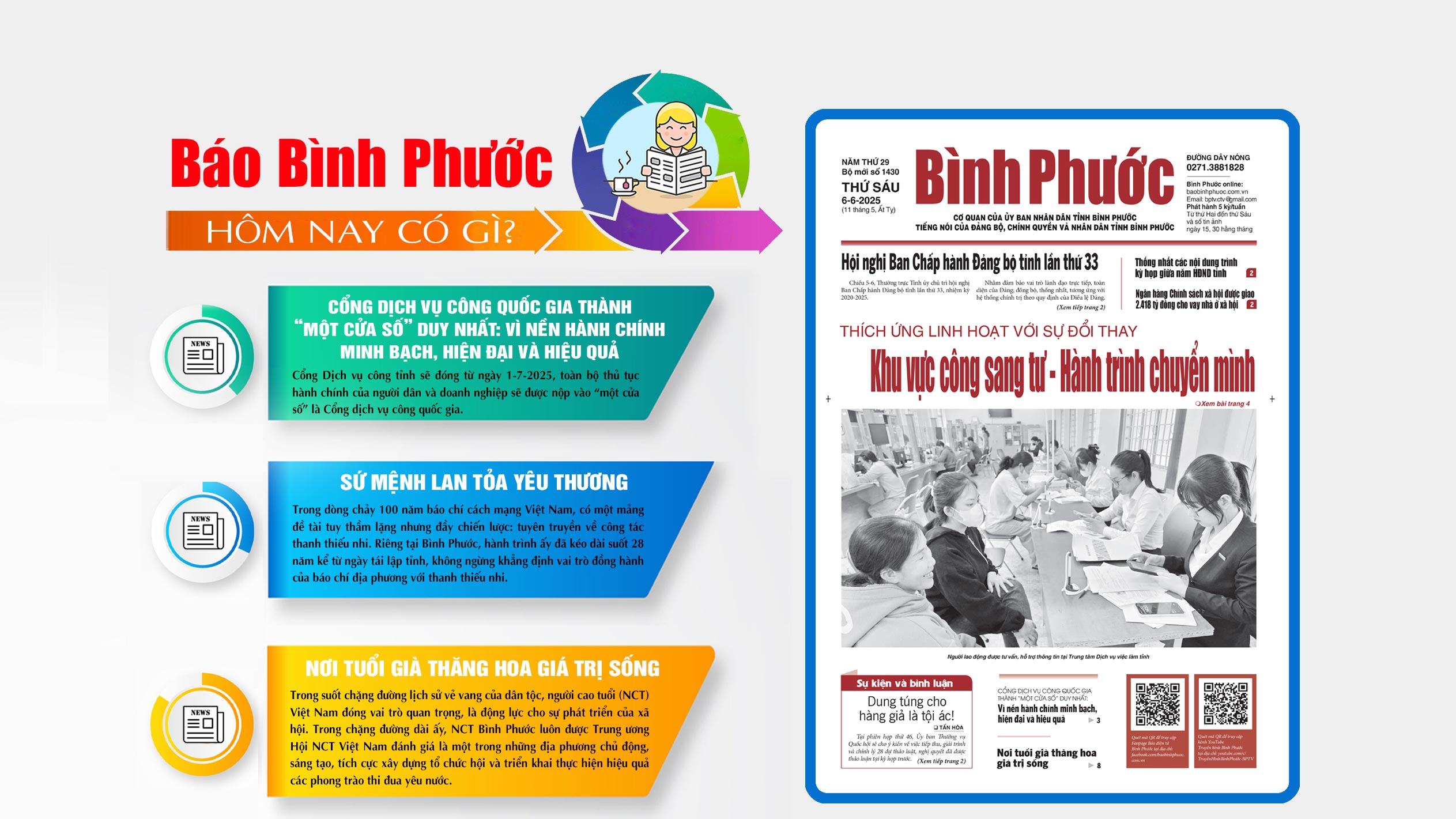 Kính mời độc giả đón đọc báo in Bình Phước hôm nay 6-6-2025