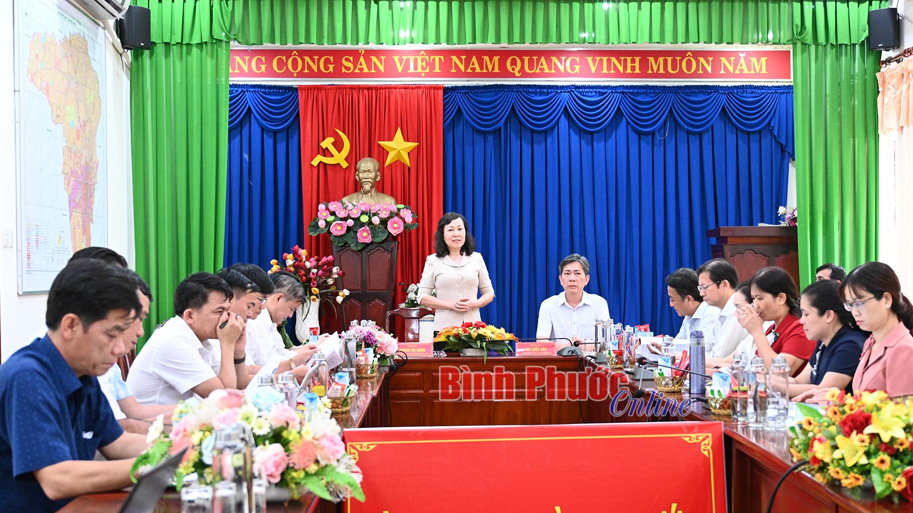 Lãnh đạo tỉnh kiểm tra thực tế vận hành tổ chức chính quyền phường Bình Long