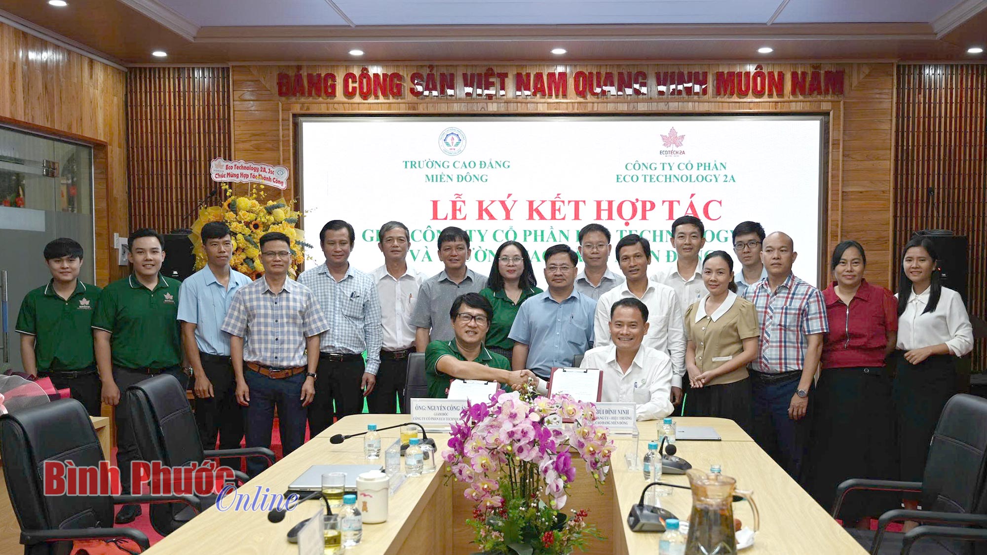 Trường Cao đẳng Miền Đông ký kết hợp tác với Công ty Cổ phần Eco Technology 2A