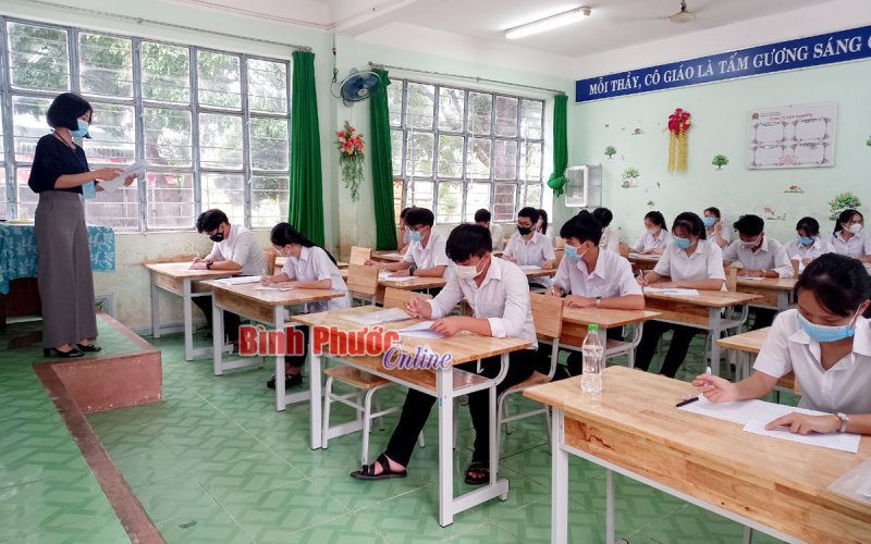 10.493 thí sinh Bình Phước bước vào kỳ thi tốt nghiệp THPT năm 2021