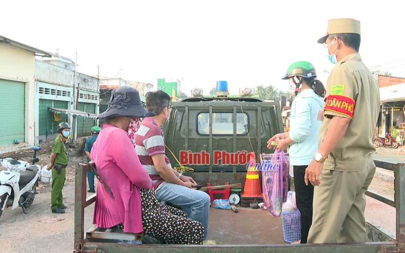 7 trường hợp "né" chốt kiểm soát vào chợ Chơn Thành 