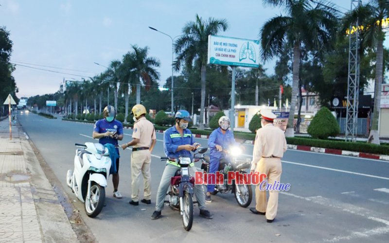 Bình Phước kéo dài thời gian thực hiện giãn cách xã hội thêm 7 ngày