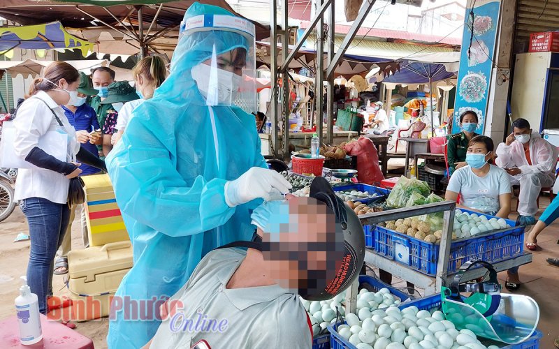 Bình Phước khẩn cấp phòng, chống dịch bệnh Covid-19 tại các chợ