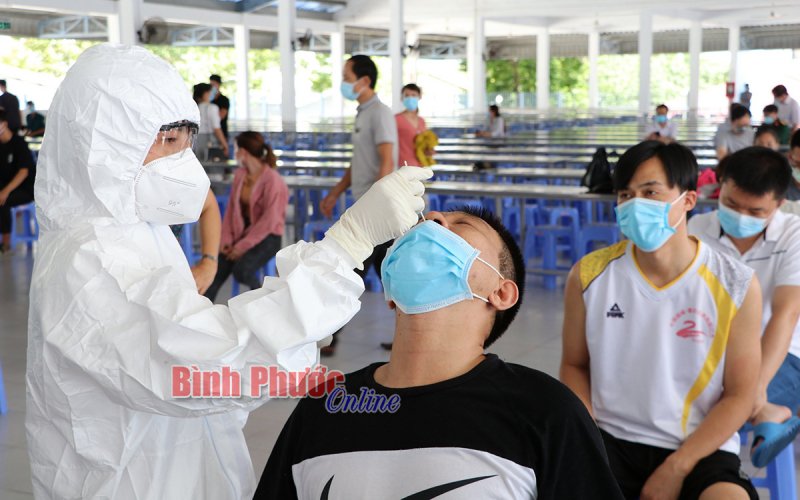 Bình Phước sẽ xét nghiệm sàng lọc khoảng 50 ngàn người lao động trong các khu công nghiệp