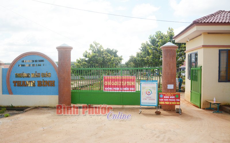 Bù Đăng vận hành các khu cách ly tập trung xã, cụm xã