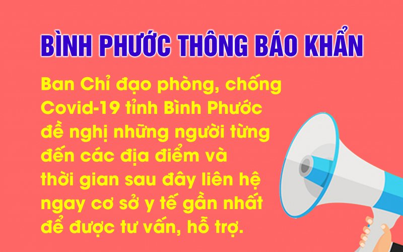 Cập nhật lại thông tin về địa điểm truy vết liên quan đến ca nhiễm thứ 11