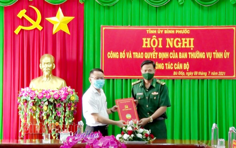 Chỉ định cán bộ biên phòng tham gia Ban Chấp hành Đảng bộ huyện Bù Đốp