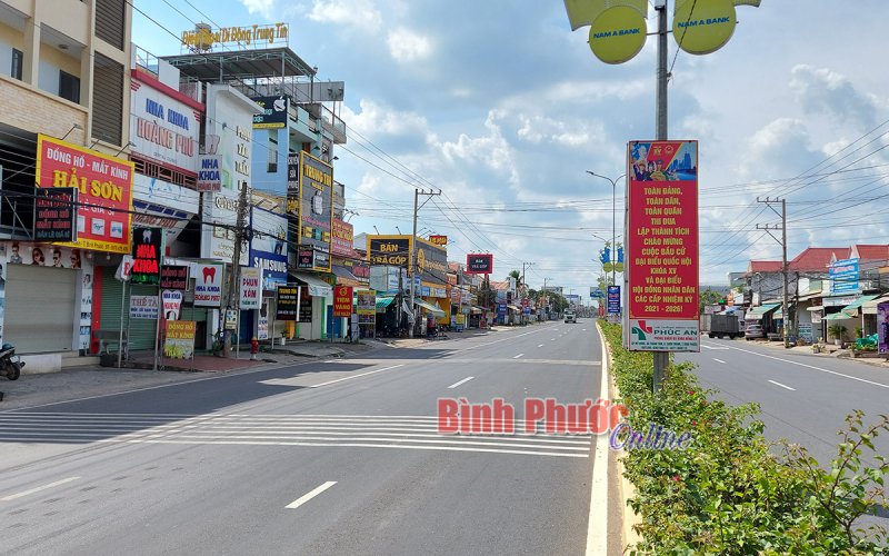 Chơn Thành buổi đầu thực hiện Chỉ thị 16/CT-TTg 