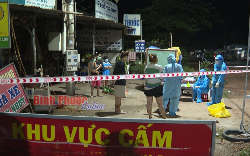 Chơn Thành: Phong tỏa cách ly tạm thời 4 khu vực liên quan ca F0 thứ 4