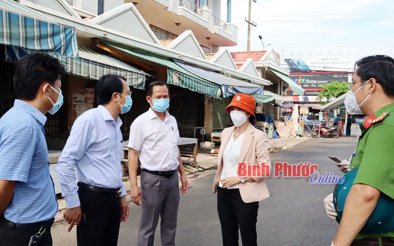 Khẩn trương truy vết các trường hợp có yếu tố dịch tễ liên quan đến chợ Đồng Xoài