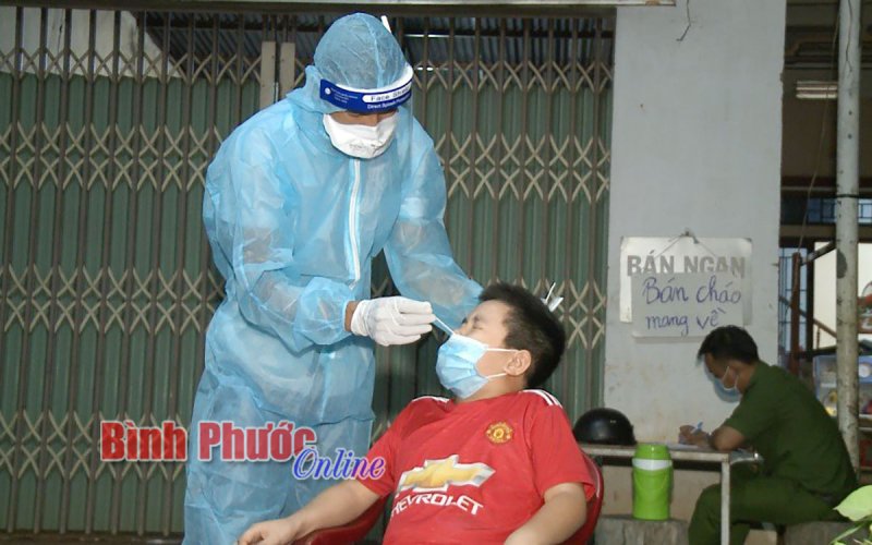 Lộc Ninh tập trung khoanh vùng dập dịch tại Chợ Lộc Hiệp