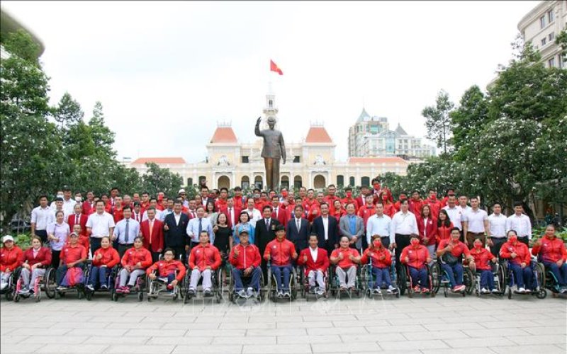 ASEAN Para Games 2022: Đoàn thể thao Việt Nam khởi đầu hành trình chinh phục