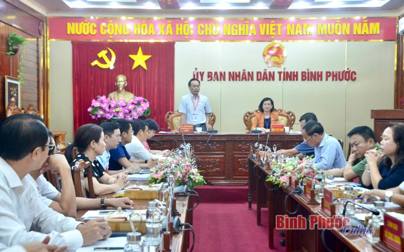 Ban chỉ đạo kỳ thi tốt nghiệp THPT Bình Phước làm việc với Đoàn công tác Bộ GD&ĐT