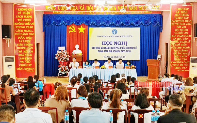 BHXH tỉnh Bình Phước đối thoại với doanh nghiệp ở huyện Đồng Phú