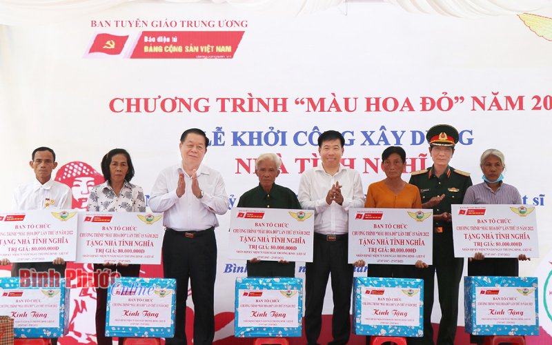 Bí thư Trung ương Đảng, Trưởng ban Tuyên giáo Trung ương dự lễ khởi công xây dựng nhà tình nghĩa