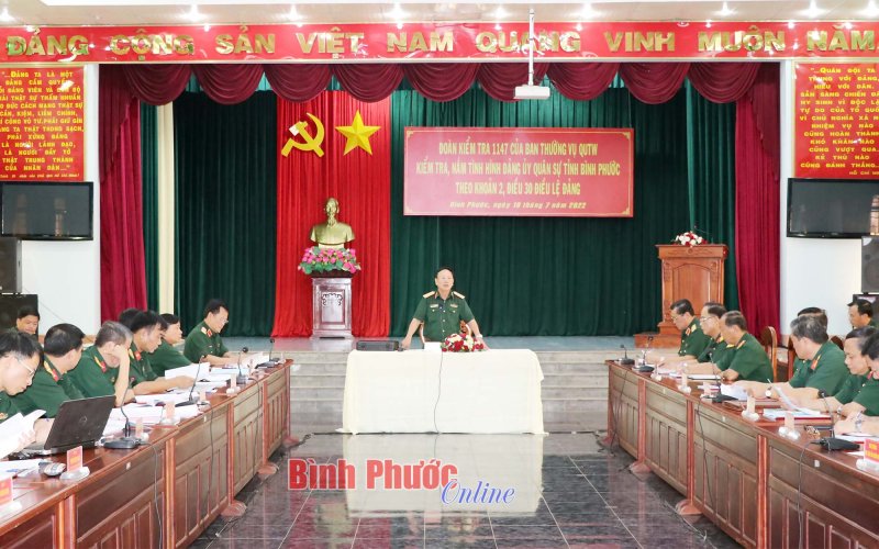 Bình Phước: Đảng ủy Quân sự tỉnh lãnh đạo, chỉ đạo hoàn thành tốt nhiệm vụ huấn luyện, sẵn sàng chiến đấu