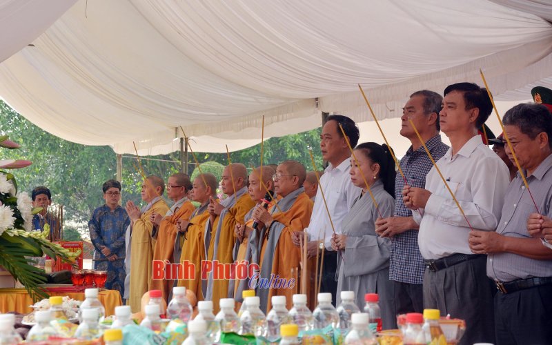 Bình Phước: Lễ cầu siêu anh linh các anh hùng liệt sĩ