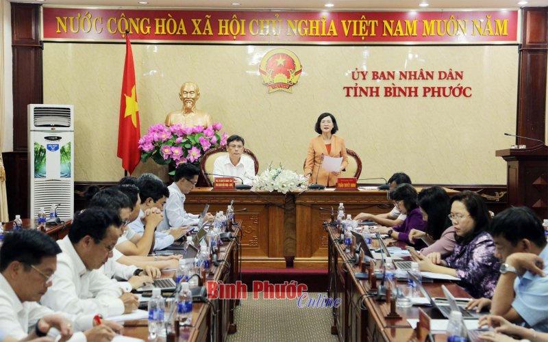Bình Phước: UBND tỉnh làm việc với tổ công tác Đại học quốc gia TP. Hồ Chí Minh