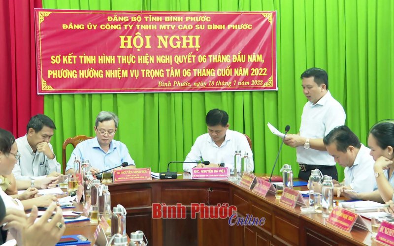 Cao su Bình Phước: Phấn đấu hoàn thành chỉ tiêu sản lượng mủ 6.313 tấn năm 2022