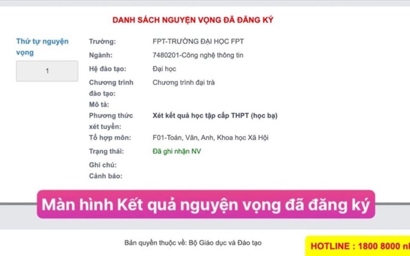 Chi tiết các bước đăng ký xét tuyển nguyện vọng đại học trực tuyến