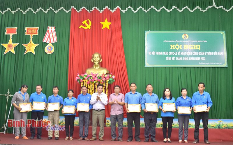 Công đoàn Cao su Bình Long: Hơn 17,7 tỷ đồng chăm lo công nhân, viên chức - lao động