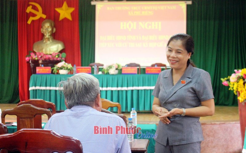 Cử tri xã Phú Riềng mong sớm xây dựng Bệnh viện đa khoa huyện