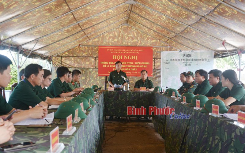 Tổng duyệt diễn tập phòng thủ dân sự ứng phó sự cố rò rỉ, phát tán hóa chất