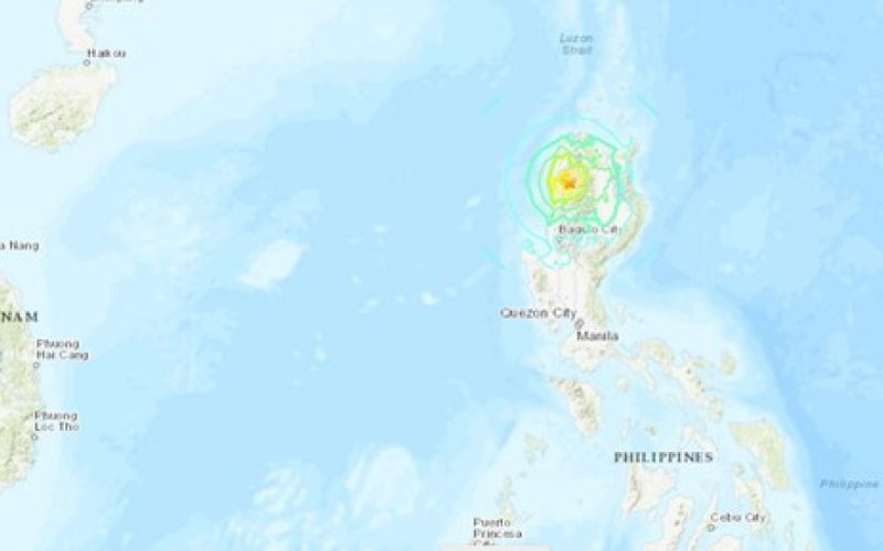 Động đất có độ lớn 7,2 làm rung chuyển đảo Luzon của Philippines