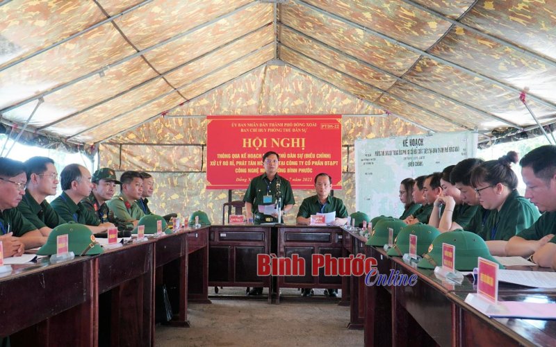 Đồng Xoài diễn tập phòng thủ dân sự ứng phó sự cố rò rỉ hóa chất 