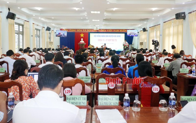 HĐND huyện Bù Đăng khai mạc kỳ họp thứ 4, khóa VII