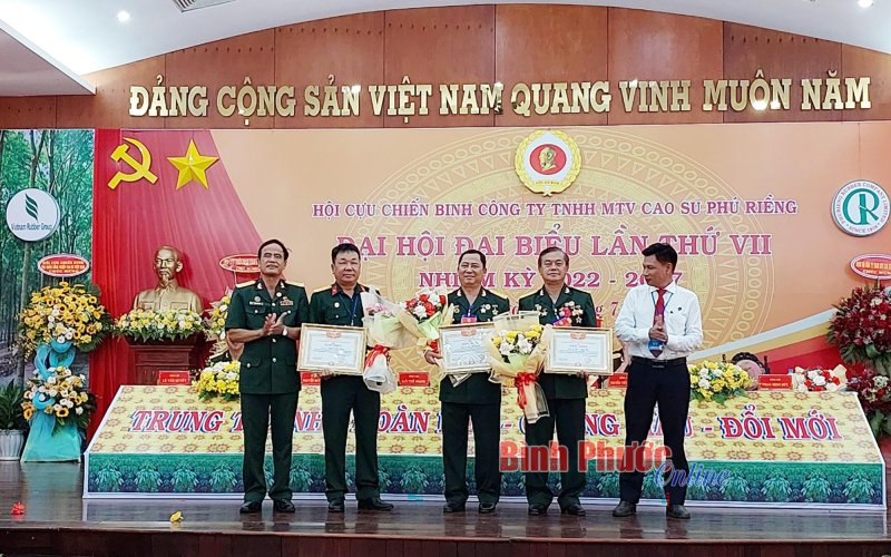 Hội Cựu chiến binh Công ty cao su Phú Riềng 5 năm liền đạt vững mạnh tiêu biểu