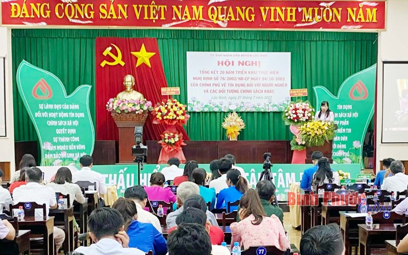 Lộc Ninh: 1.163 tỷ đồng cho vay hộ nghèo và đối tượng chính sách
