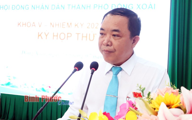 Ông Nguyễn Xuân Trường được bầu giữ chức Chủ tịch HĐND TP. Đồng Xoài nhiệm kỳ 2021 - 2026