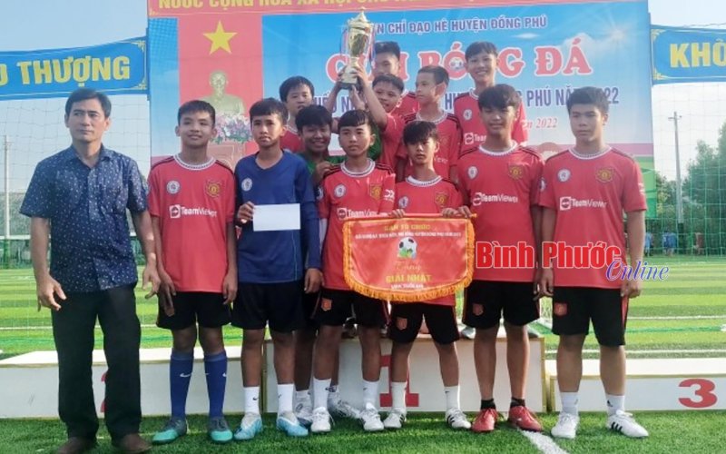 Tân Phú vô địch giải bóng đá thiếu niên, nhi đồng huyện Đồng Phú năm 2022