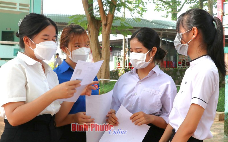 Thí sinh Bình Phước sẵn sàng cho kỳ thi tốt nghiệp THPT 2022