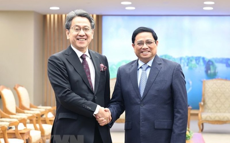Thủ tướng Phạm Minh Chính tiếp Chủ tịch Hội đồng Quản trị JBIC