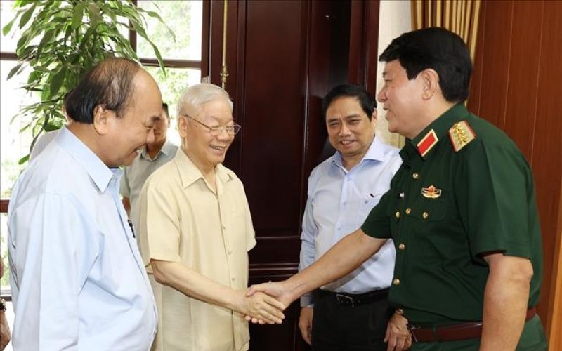 Tổng Bí thư chủ trì Hội nghị Quân ủy Trung ương triển khai nhiệm vụ trọng tâm 6 tháng cuối năm
