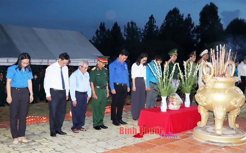 Tuổi trẻ Bình Phước tri ân các anh hùng liệt sĩ