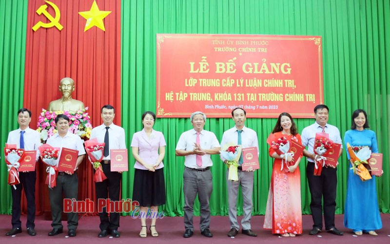 38 học viên tốt nghiệp lớp Trung cấp lý luận chính trị