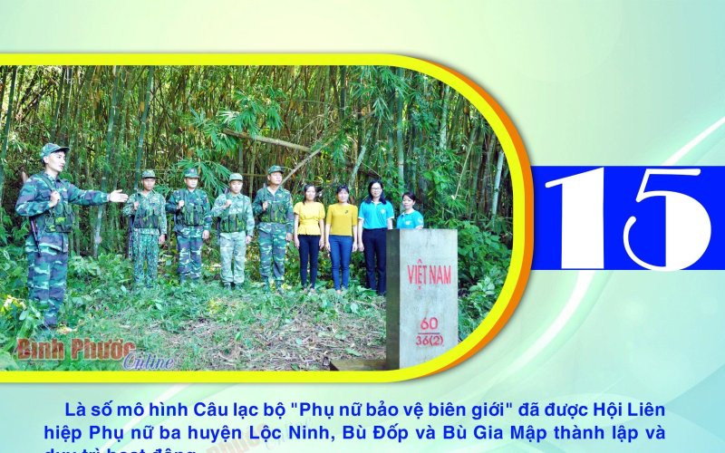 Bình Phước có 15 mô hình Câu lạc bộ "Phụ nữ bảo vệ biên giới"