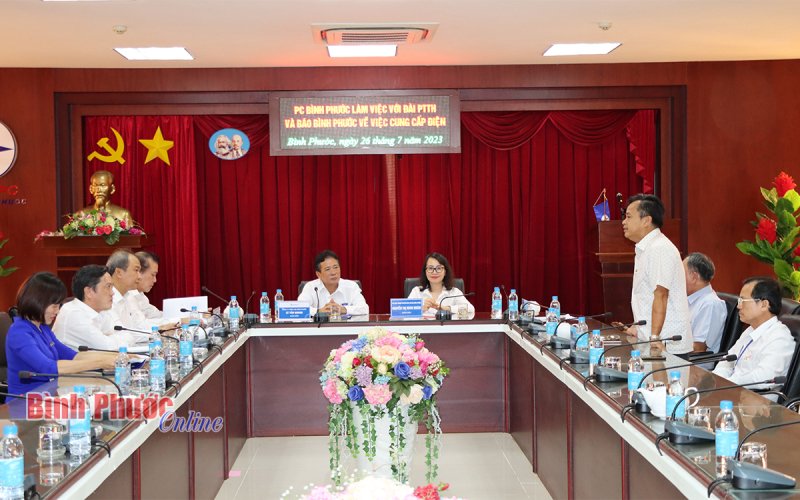 BPTV làm việc với Điện lực Bình Phước