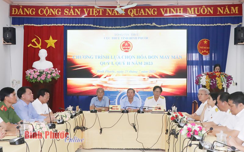 Cục Thuế Bình Phước: Chương trình lựa chọn “Hóa đơn may mắn” quý 1, 2