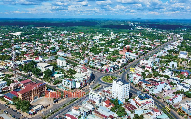 Đồng Xoài đạt 51/63 tiêu chí của đô thị loại II