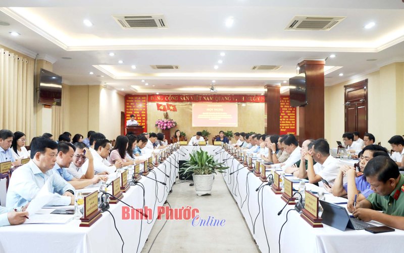 Hội nghị Ban Chấp hành Đảng bộ tỉnh Bình Phước đánh giá thực hiện Nghị quyết giữa nhiệm kỳ 2020-2025