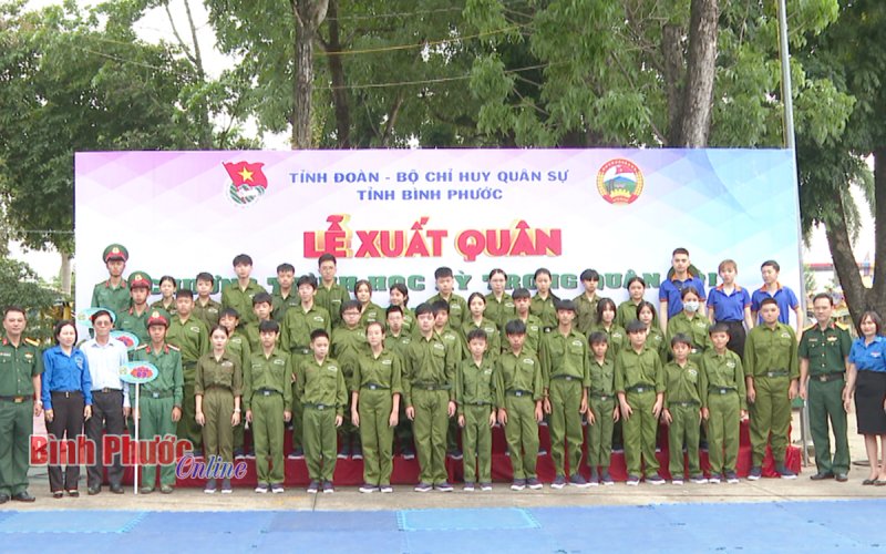 Hơn 140 ‘chiến sĩ nhí’ Bình Phước tham gia Học kỳ trong quân đội