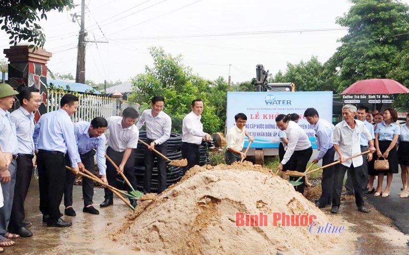 Khởi công dự án cấp nước sạch phục vụ người dân TP. Đồng Xoài