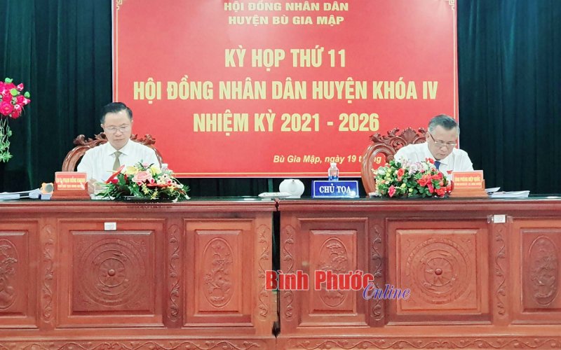 Kỳ họp thứ 11 HĐND huyện Bù Gia Mập thông qua 10 dự thảo nghị quyết