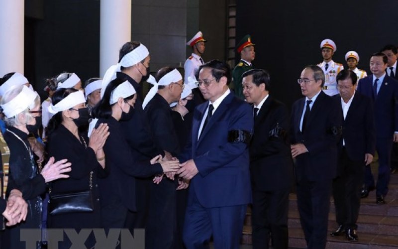 Lễ viếng nguyên Bí thư TW Đảng, nguyên Phó Thủ tướng Nguyễn Khánh