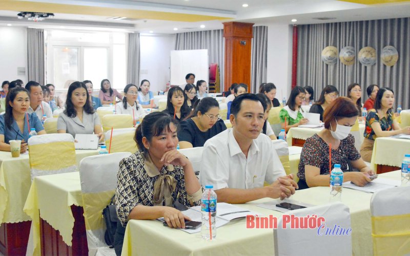 Tập huấn nâng cao năng lực thực hiện công tác bình đẳng giới, vì sự tiến bộ của phụ nữ tỉnh Bình Phước năm 2023